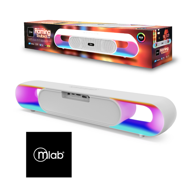 PARLANTE MINI SOUNDBAR FLAMING BLANCO MLAB